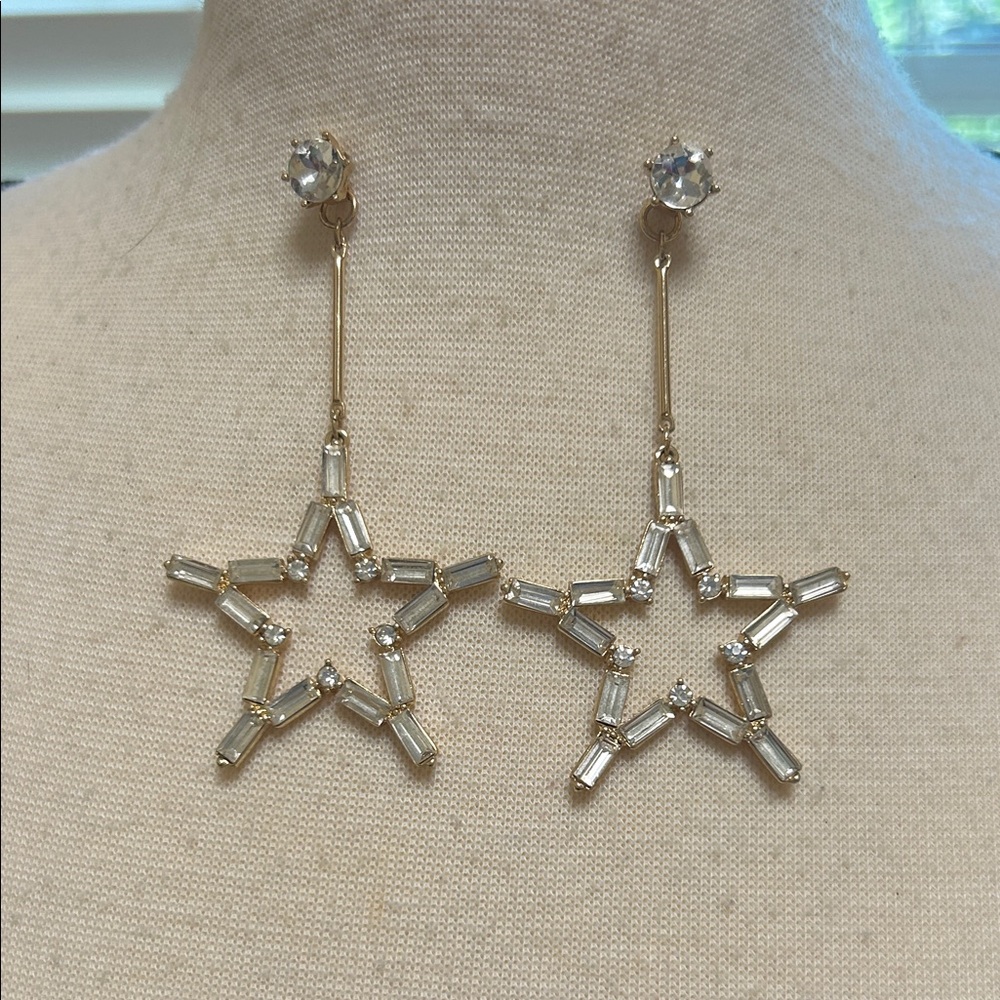 Park Lane Gold and Silver Star Earrings